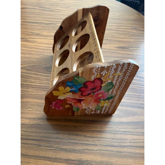 Pioneer Woman Wildflower Whimsy 6 hole spice rack - Picture 3 of 8